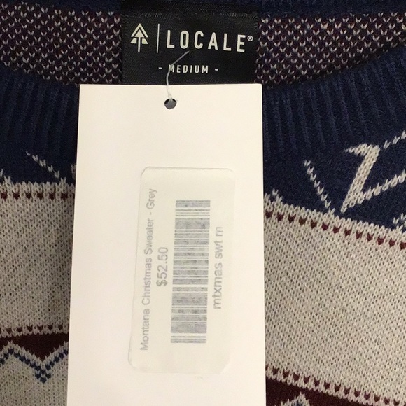 Montana Scene Montana Christmas Sweater, gray, M, NWT - Picture 6 of 11